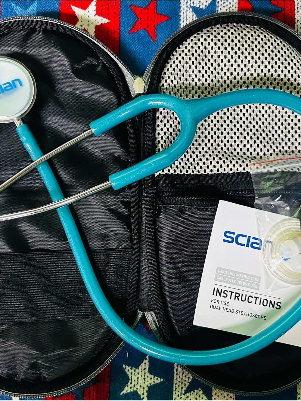 Scian Teal Dual-Head Stethoscope